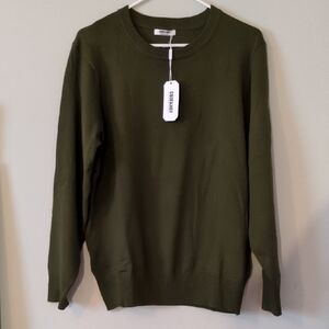 Unisex Crewneck Sweater in Forest Green